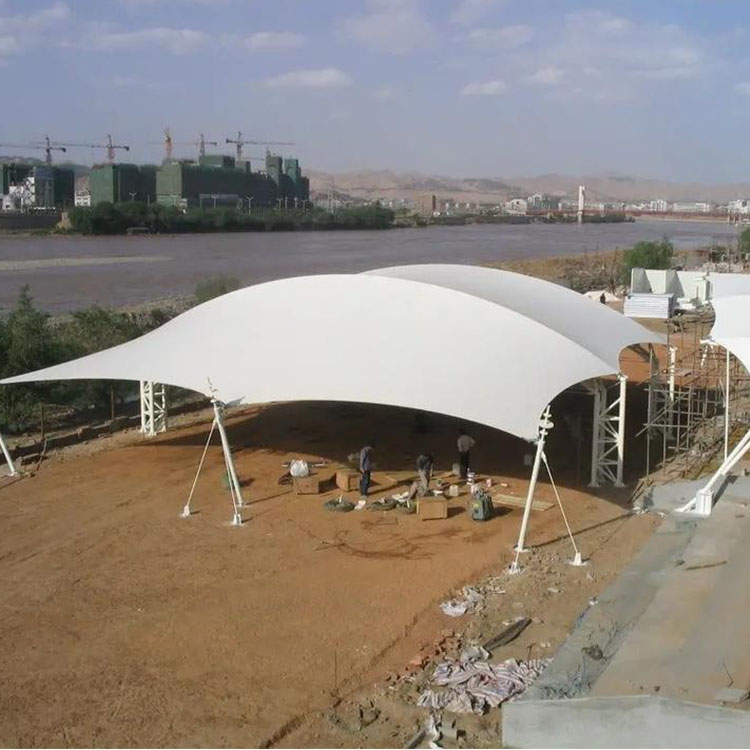 紫云膜结构汽车棚